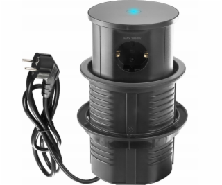Spacetronik Kulatá stolní zásuvka Spacetronik SPS-R3D6B V2