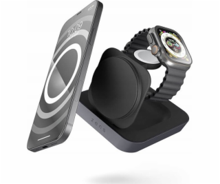Zens Bezdrátová nabíječka 2v1, ZENS Nightstand Charger Pr...