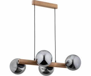 Alfac Alfa Aragon 63138 závěsná lampa 4x40W E14 dřevo/chrom