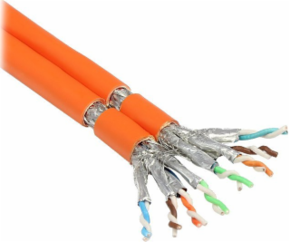 Alcasa Síťový kabel GC-N0065 oranžový 50m Cat7 S/FTP (S-STP)