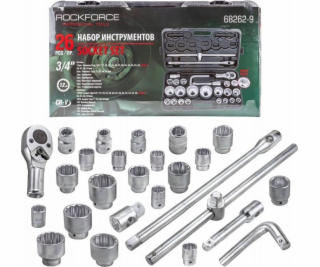 Rockforce Sada nářadí SADA NÁSTRČNÝCH KLÍČŮ ROCKFORCE 26d...