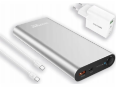 Realpower Powerbanka RealPower Powerbank PB-20000PD Pro Set stříbrná 20 000 mAh