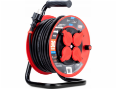 Montis PROFESSIONAL MT105-30 prodlužovací kabel na bubnu 4x2p+Z IP44 16A 3680W 3x1,5 30m Montis černá