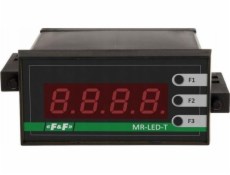 F&F Panelový displej F&F MAX-MR-LED-T s tlačítky a komunikací Modbus RTU, černý