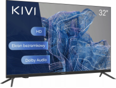 Kivi TV 32 , HD, NoSmart, černá, 1366x768, 60 Hz, 2x8 W, 33 kWh/1000 h, HDMI porty 2, 24 měsíců