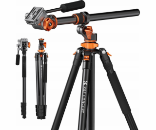 Kf stativ fotografický stativ monopod video 240 cm + flui...