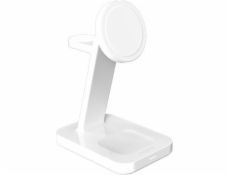 Zagg International Bezdrátový nabíjecí stojánek Mophie Snap+ 3 v 1 Qi2 – stojací bezdrátová nabíječka pro tři zařízení kompatibilní s MagSafe a Qi2