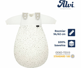 Alvi ALVI Baby-Mäxchen, 3dílný spací pytel Jersey Aqua Do...