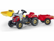 Rolly Toys Rolly Traktor s kýblem a přívěsem červený (5023127)