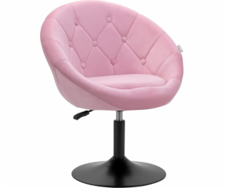 Activeshop Otočné křeslo 4Rico QS-BL12B sametově růžové