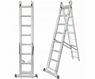Forcekraft Kombinovaný žebřík 2x13 schodů