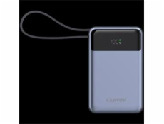 Powerbanka CANYON OnPower 600 vestavěný kabel 20000 mAh PD65W tmavě šedá