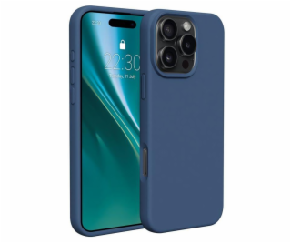 Silikonové TPU pouzdro Etteri pro iPhone 16 Pro tmavě modré