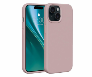 Silikonové TPU pouzdro Etteri pro iPhone 15 světle růžové
