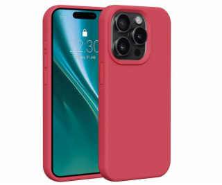 Silikonové TPU pouzdro Etteri pro iPhone 15 Pro raspberry