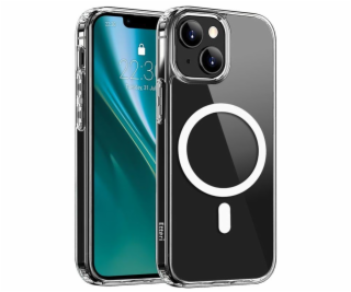 Hybridní TPU pouzdro Etteri Mag pro iPhone 14 transparentní
