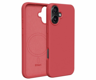 Silikonové TPU pouzdro Etteri Mag pro iPhone 16 raspberry