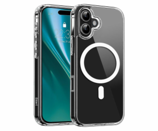 Hybridní TPU pouzdro Etteri Mag pro iPhone 16 transparentní