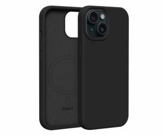 Silikonové TPU pouzdro Etteri Mag pro iPhone 15 černé