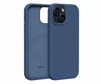 Silikonové TPU pouzdro Etteri Mag pro iPhone 15 tmavě modré