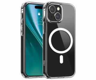 Hybridní TPU pouzdro Etteri Mag pro iPhone 15 transparentní