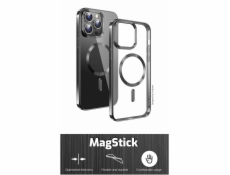 SWISSTEN Clear Jelly MagStick Metallic pouzdro pro iPhone 16 Pro černé