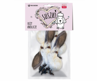 Paka Zwierzaka suszki Uszy królicze z sierścią 4szt