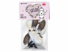 Paka Zwierzaka suszki Uszy królicze z sierścią 4szt