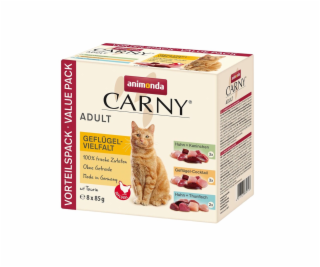 animonda Carny vielfalt drůbeží mix kousky 8x85g