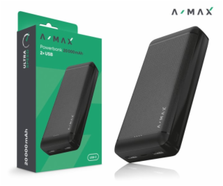Powerbanka A-MAX 10 000 mAh, černá