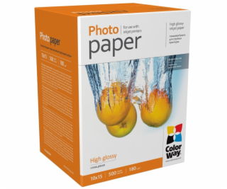COLORWAY fotopapír/ high glossy 180g/m2, 10x15/ 500 kusů