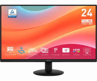 MSI Monitor 23,8 palce PRO MP242L LED/FHD/Plochý/100Hz/Černý