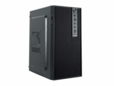 1stCOOL skříň STEP 6, micro tower, AU, USB 3.0, USB-C, CR, bez zdroje, černá