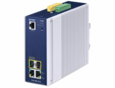 Planet TSN-900-2T2S průmyslový TSN media konvertor, 2x1Gb, 2x2.5Gb SFP,  1x RJ45-to-RS232, RING, 1588PTP, -40~75°C