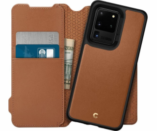 Spigen Peněženka Ciel Sam G988 S20 Ultra hnědá/hnědá ACS0...