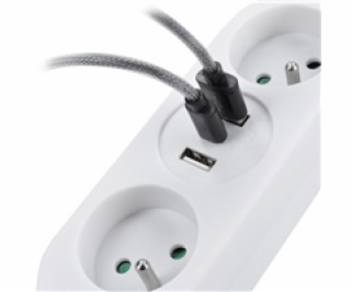 Prodlužovací přívod 2 zásuvky  1,5m SOLIGHT PP154C