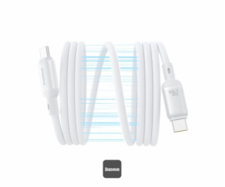 Kabel Baseus PicoGo magnetic USB-C/USB-C 1m 240W bílý