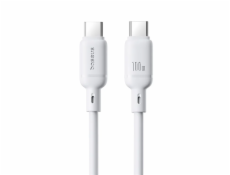 Rychlonabíjecí kabel Baseus Silky USB-C/USB-C 1m 100W bílý