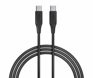 Datový kabel Allity AUC-02 USB-C/USB-C 1m 60W černý