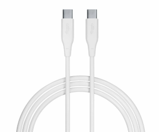 Datový kabel Allity AUC-02 USB-C/USB-C 1m 60W bílý