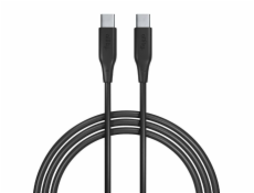 Datový kabel Allity AUC-02 USB-C/USB-C 2m 60W černý