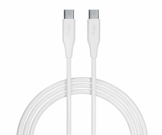 Datový kabel Allity AUC-02 USB-C/USB-C 2m 60W bílý