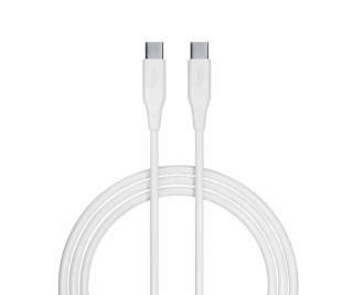 Datový kabel Allity AUC-02 USB-C/USB-C 1m 100W bílý
