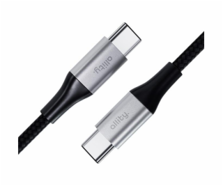 Datový kabel Allity AUC-02 USB-C/USB-C 1m 100W černý