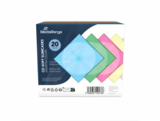Obal na 1 CD 5mm barevný - 20ks (5x4 barvy)