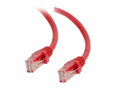 C2G Cat5e Booted Unshielded (UTP) Network Patch Cable - Patch kabel - RJ-45 (M) do RJ-45 (M) - 3 m - UTP - CAT 5e - lisovaný, provedení bez hrbolků, licna - červená