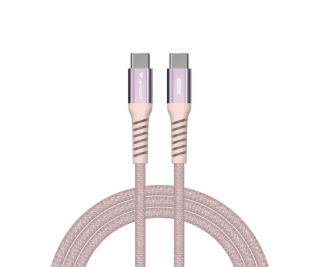 Verbatim USB-C->C magnetický kabel Sync & Charge 60W růžový