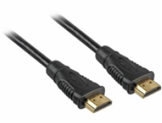 PremiumCord Kábel HDMI A - HDMI AM / M 2m, zlac.kon.