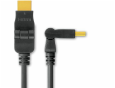 PremiumCord Kábel HDMI A - HDMI AM / M 2m, rotačné