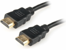 Kábel HDMI-HDMI 3m, 1.4, M / M tienený, pozlátené kontakty, čierny